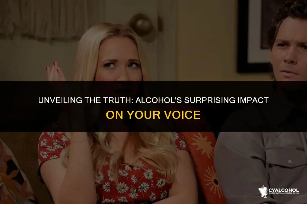 does alcohol lower your voice