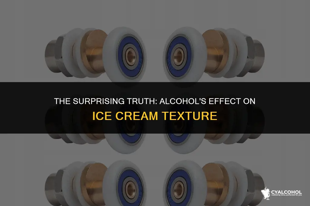 does alcohol melt ice cream