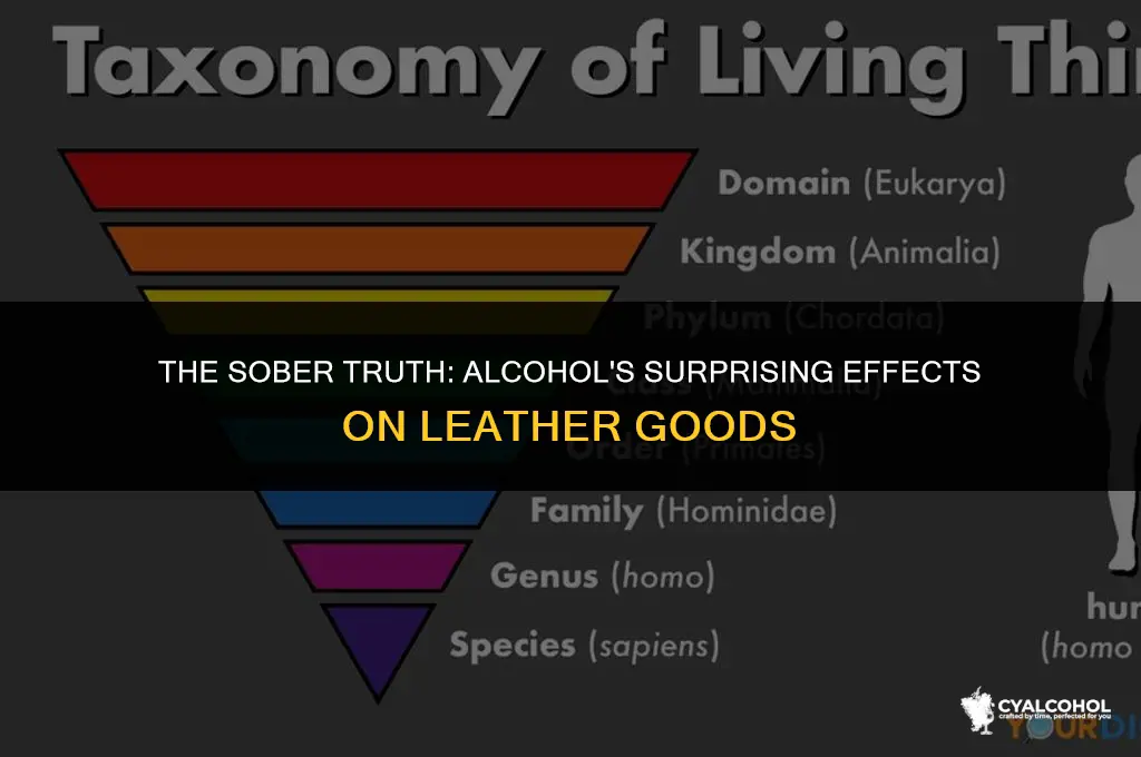 does alcohol mess up leather