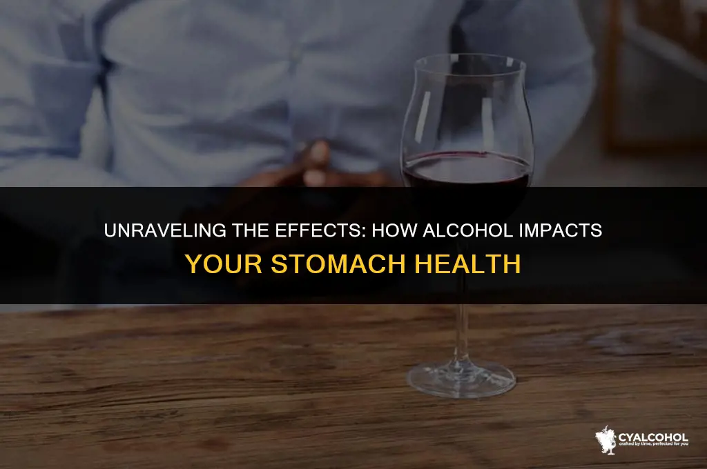 does alcohol mess up stomach