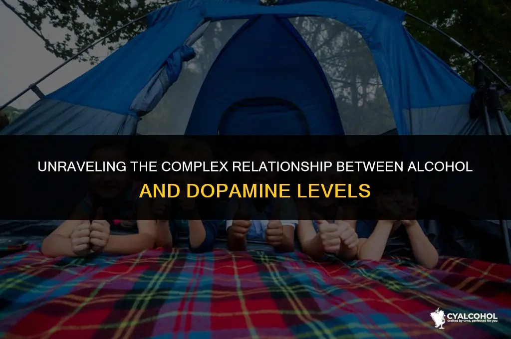 does alcohol mess with dopamine