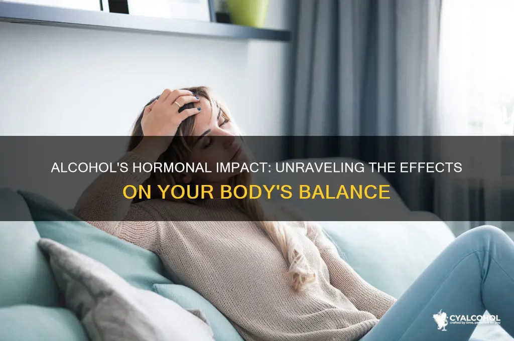 does alcohol mess with hormones