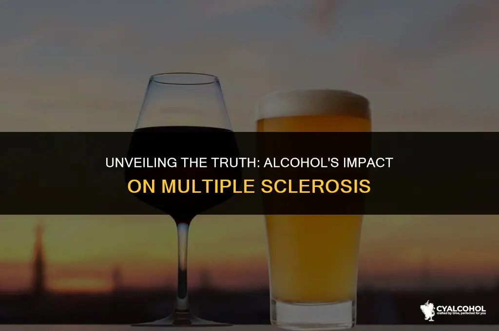 does alcohol mess with ms