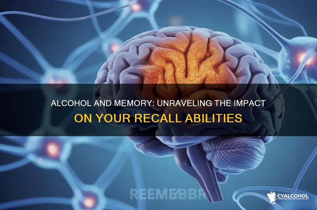does alcohol mess with your memory