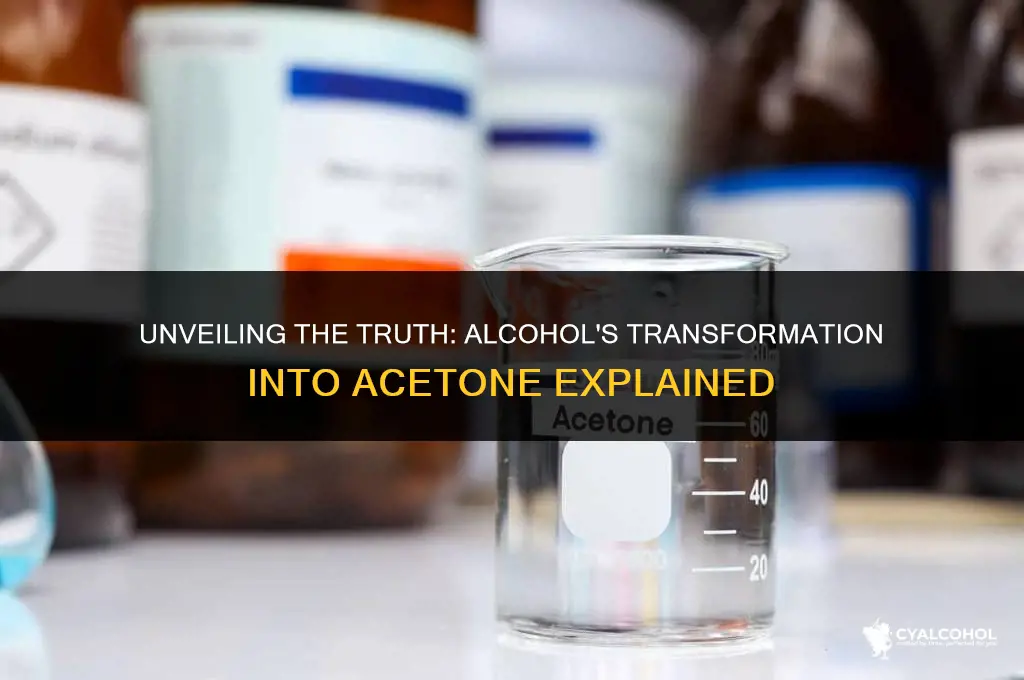 does alcohol metabolize into acetone