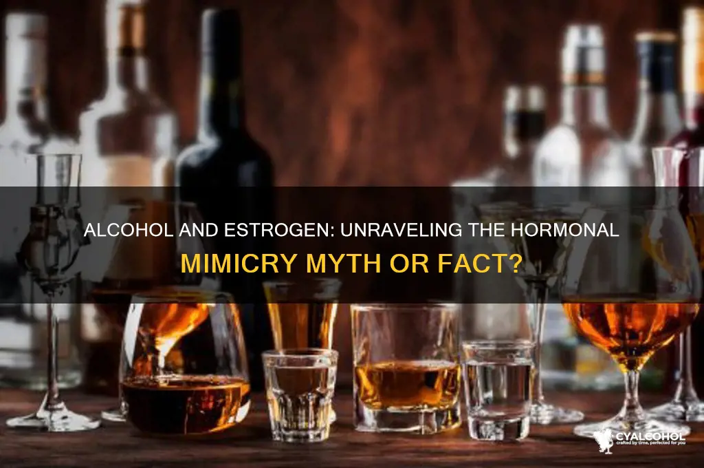 does alcohol mimic estrogen