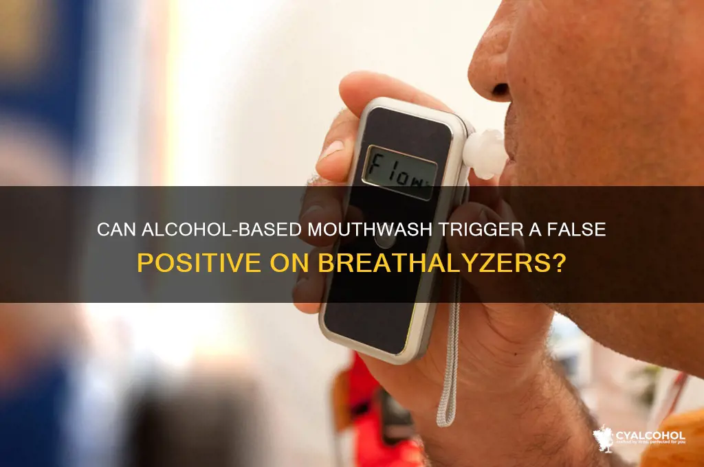 does alcohol mouthwash breathlyzer