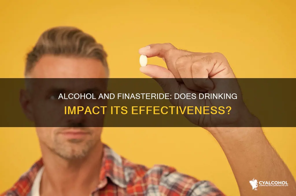 does alcohol negate finasteride