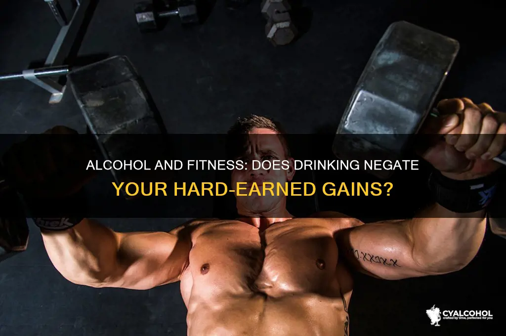 does alcohol negate gains