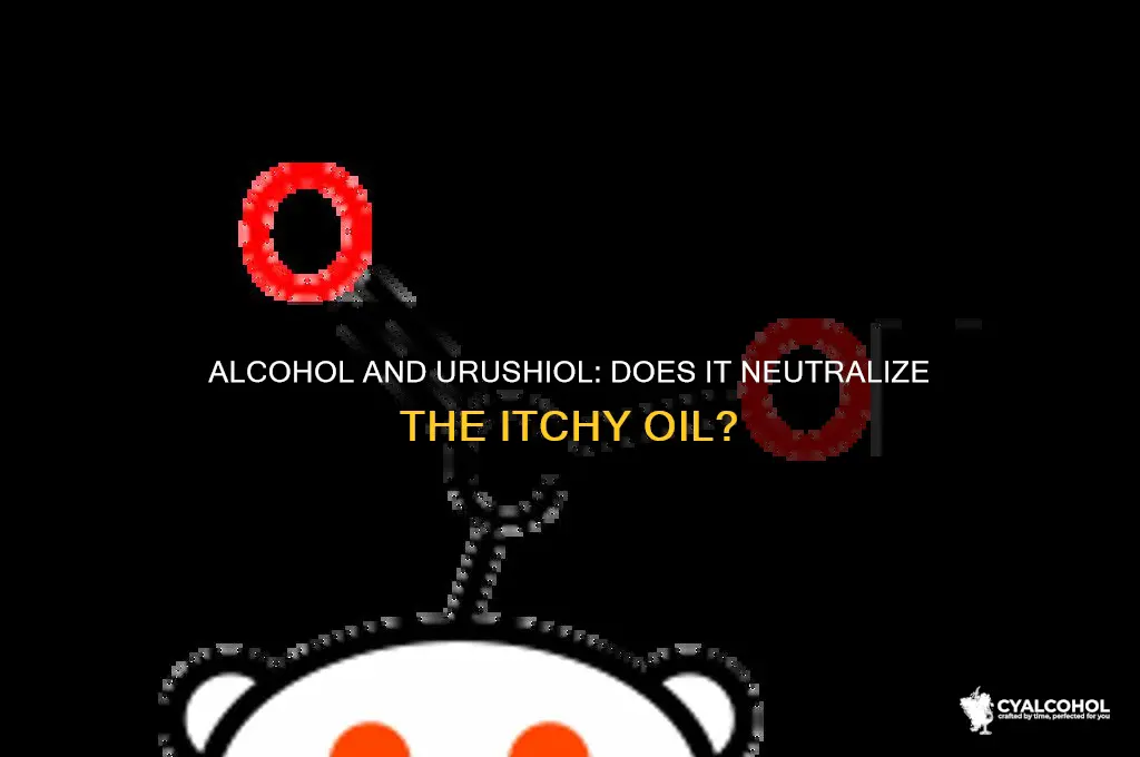 does alcohol neutralize urushiol