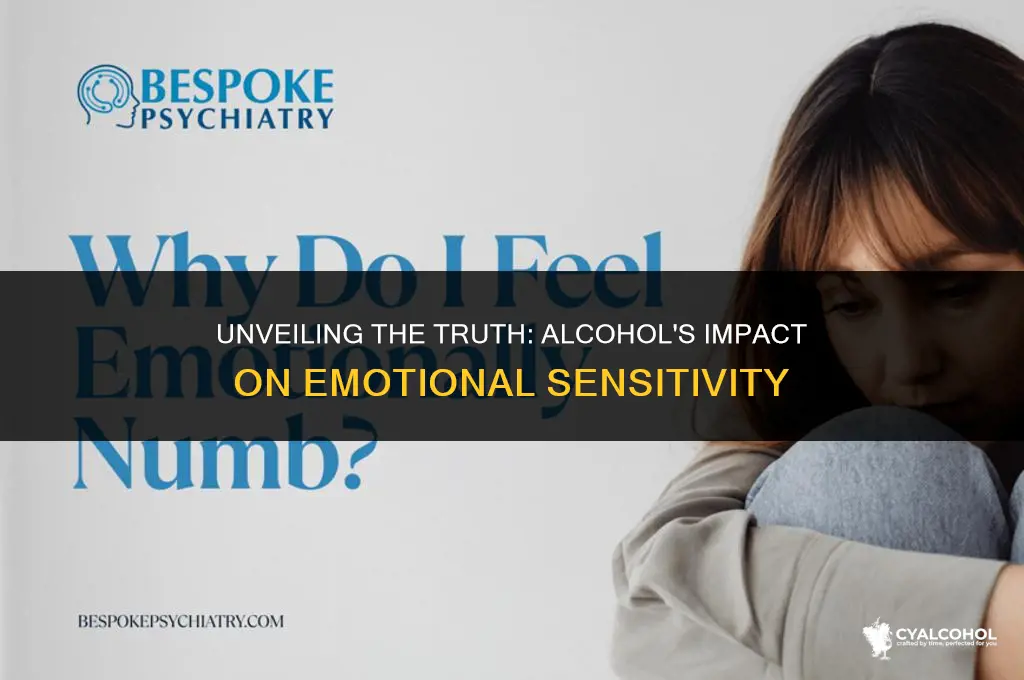does alcohol numb your emotions