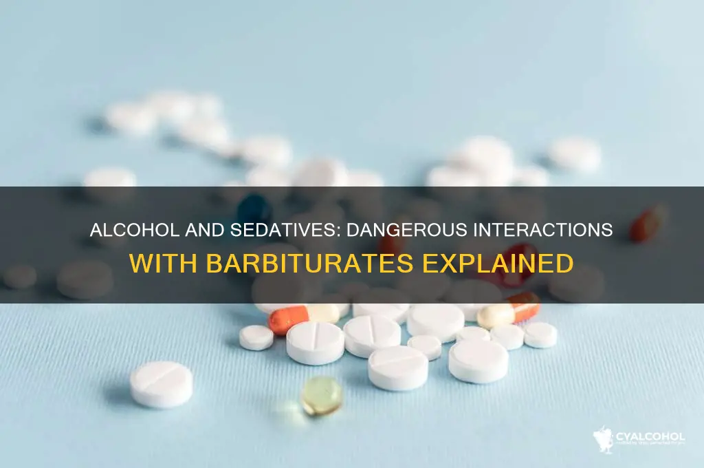 does alcohol offset sedative and barbiturates