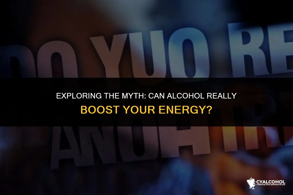 does alcohol pep you up