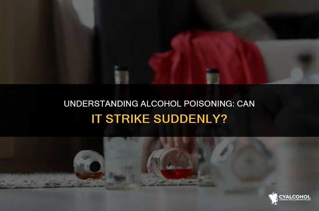 does alcohol poisoning hit suddenly