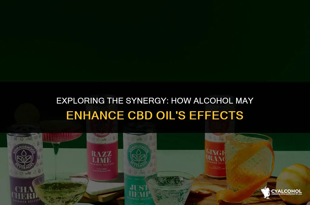 does alcohol potentiate cbd oil