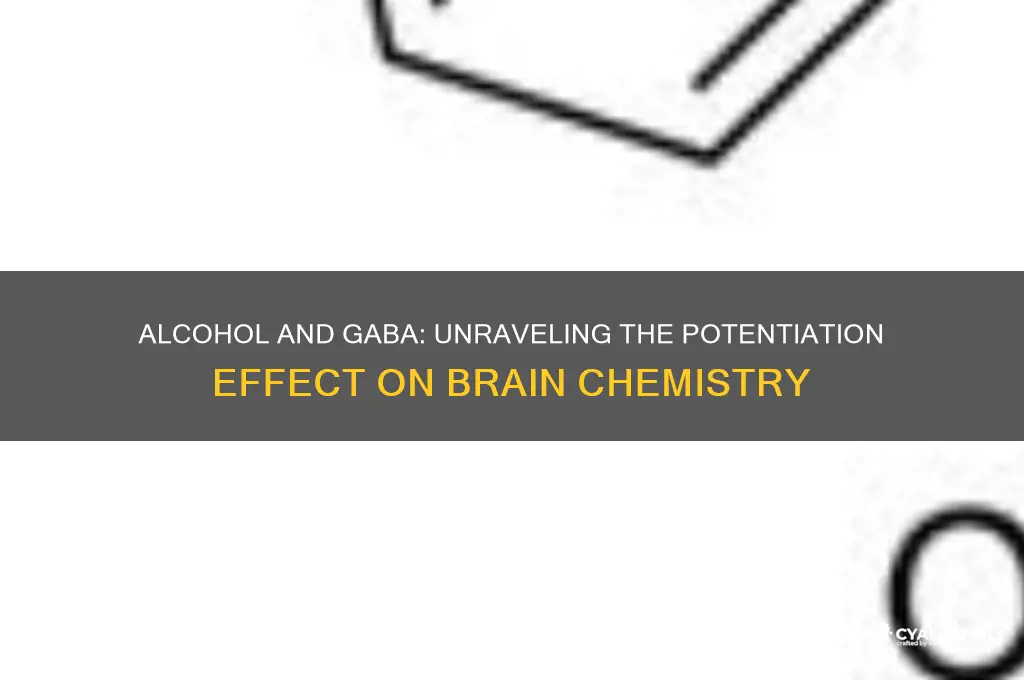 does alcohol potentiate gaba