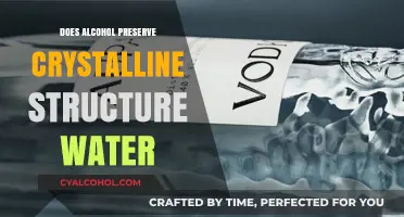 Alcohol's Impact on Preserving Water's Crystalline Structure: Fact or Fiction?