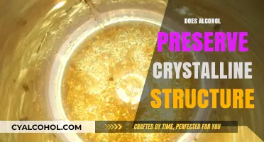 Exploring the Effects of Alcohol on Crystalline Structures: A Scientific Insight