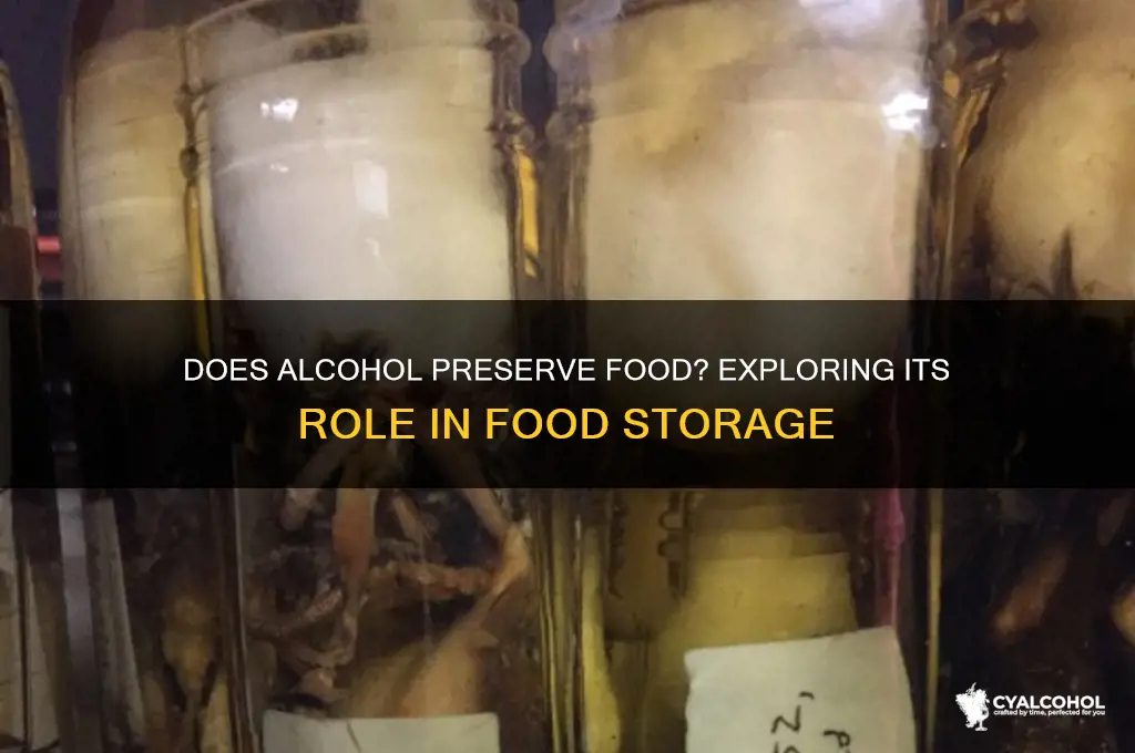 does alcohol preserve