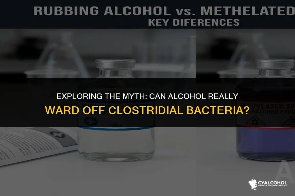 does alcohol prevent clostridial bacteria