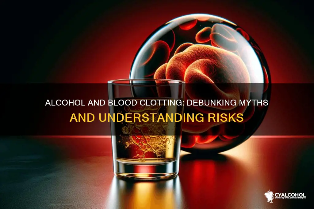 does alcohol prevent clotting