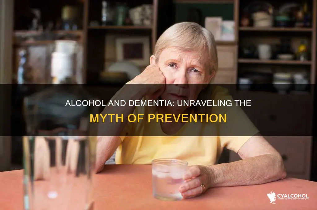 does alcohol prevent dementia