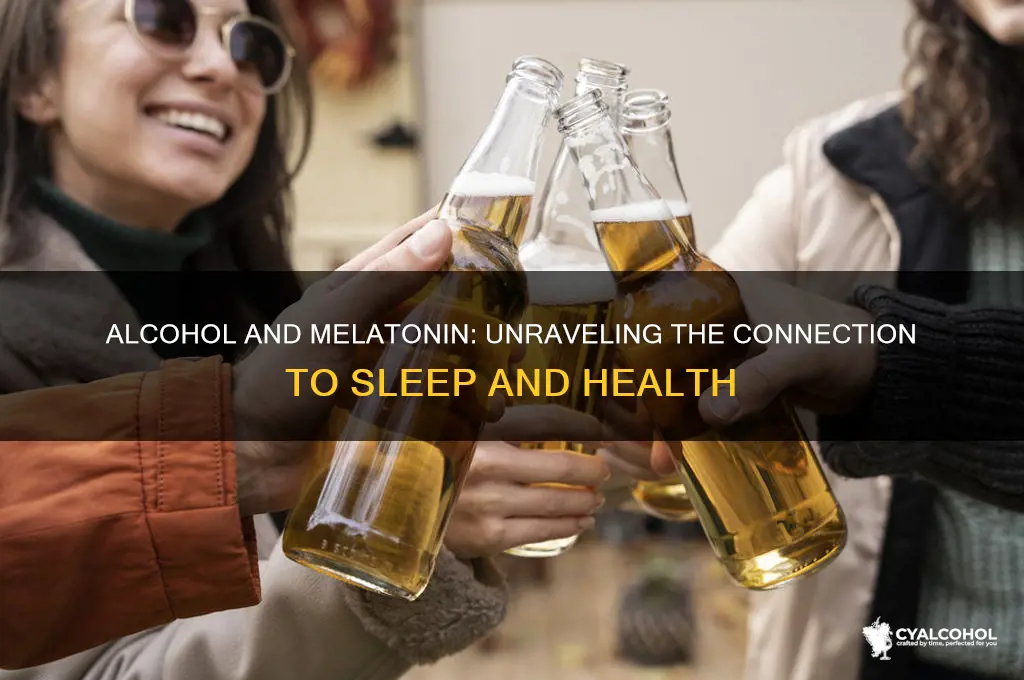 does alcohol produce melotonin