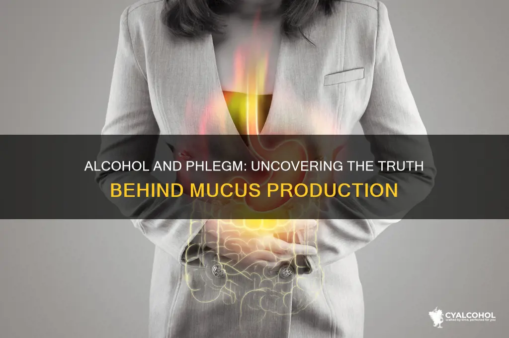 does alcohol produce phlegm