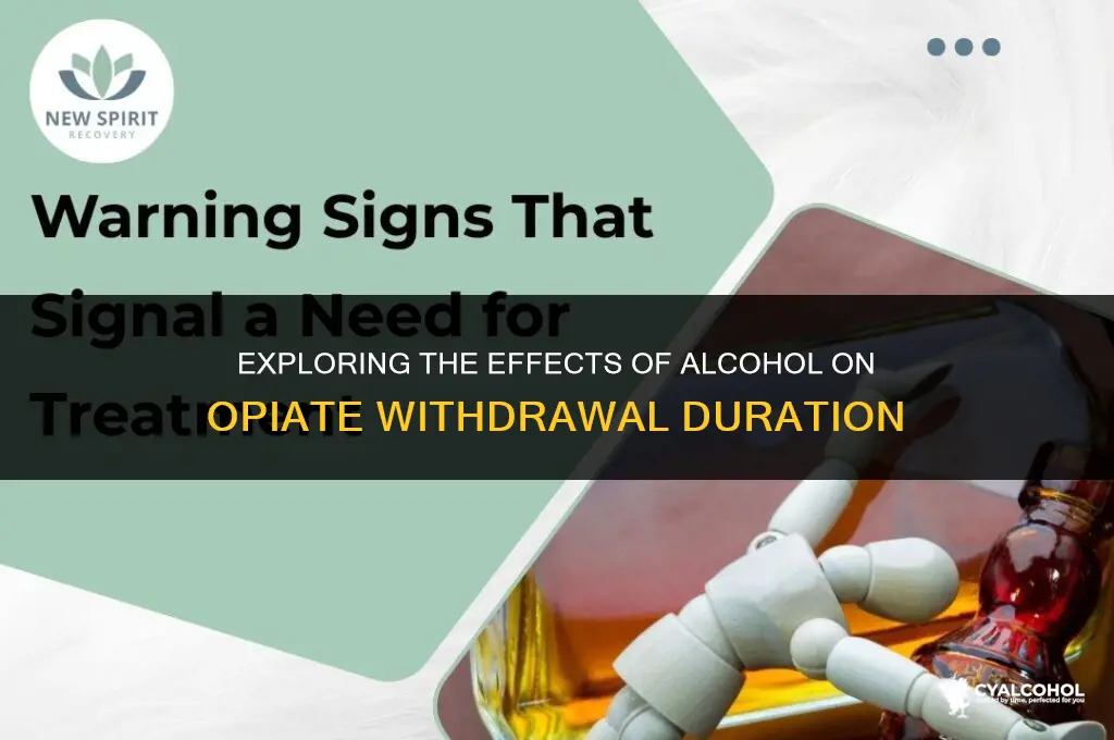 does alcohol prolong opiate withdrawal