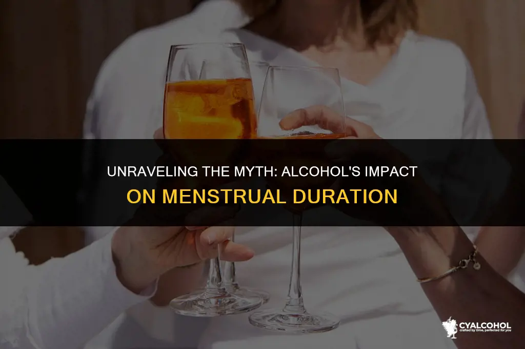 does alcohol prolong your period