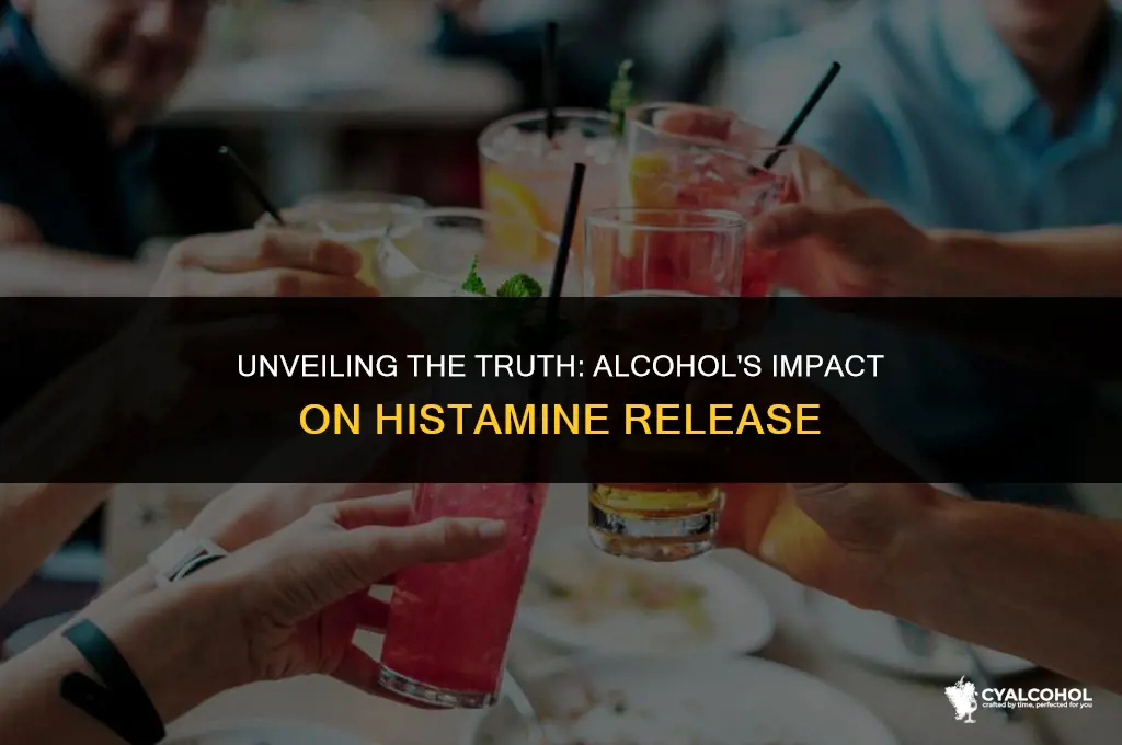 does alcohol promote histamine release