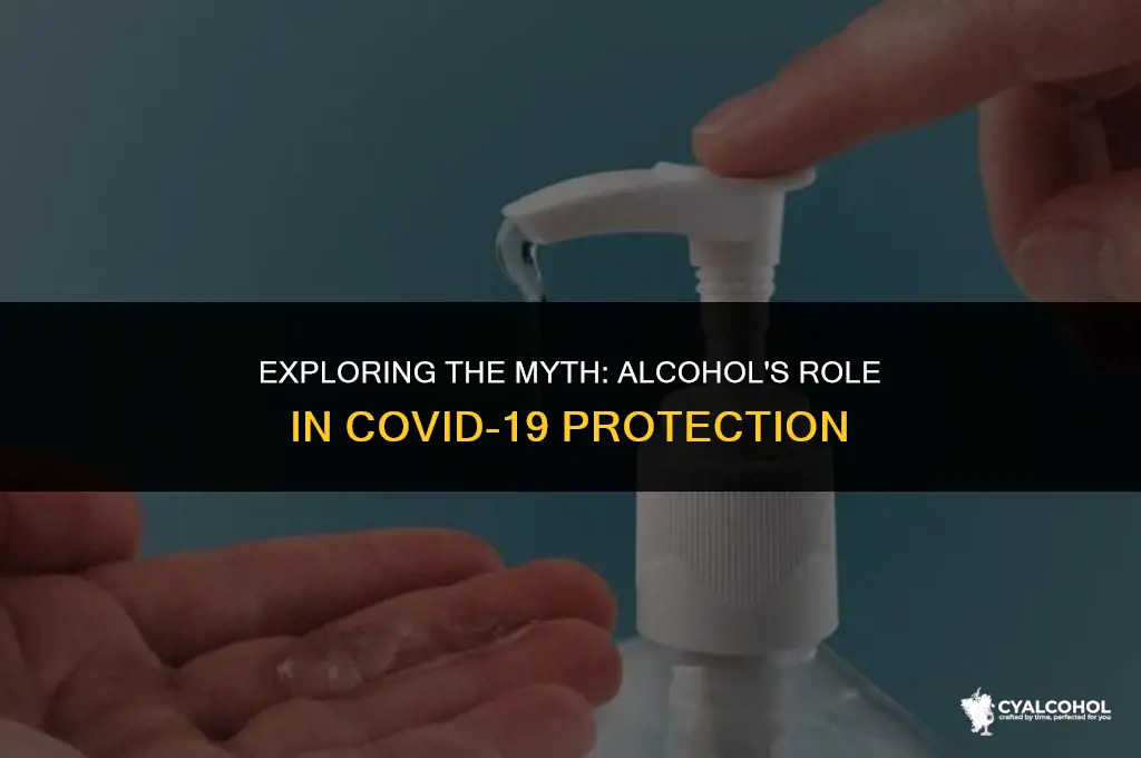does alcohol protect against corona