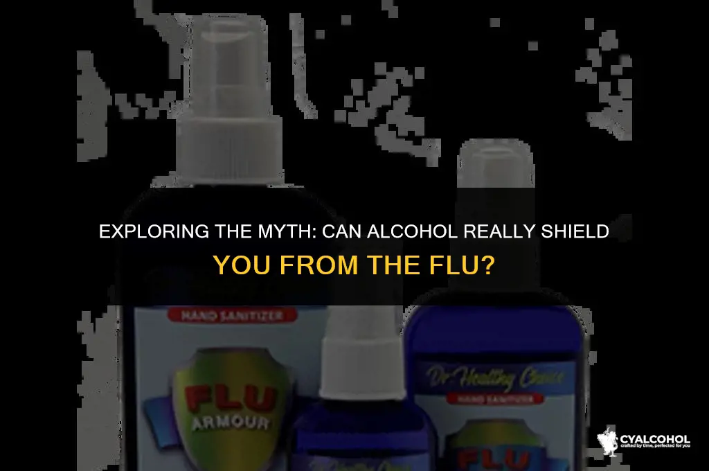 does alcohol protect against flu