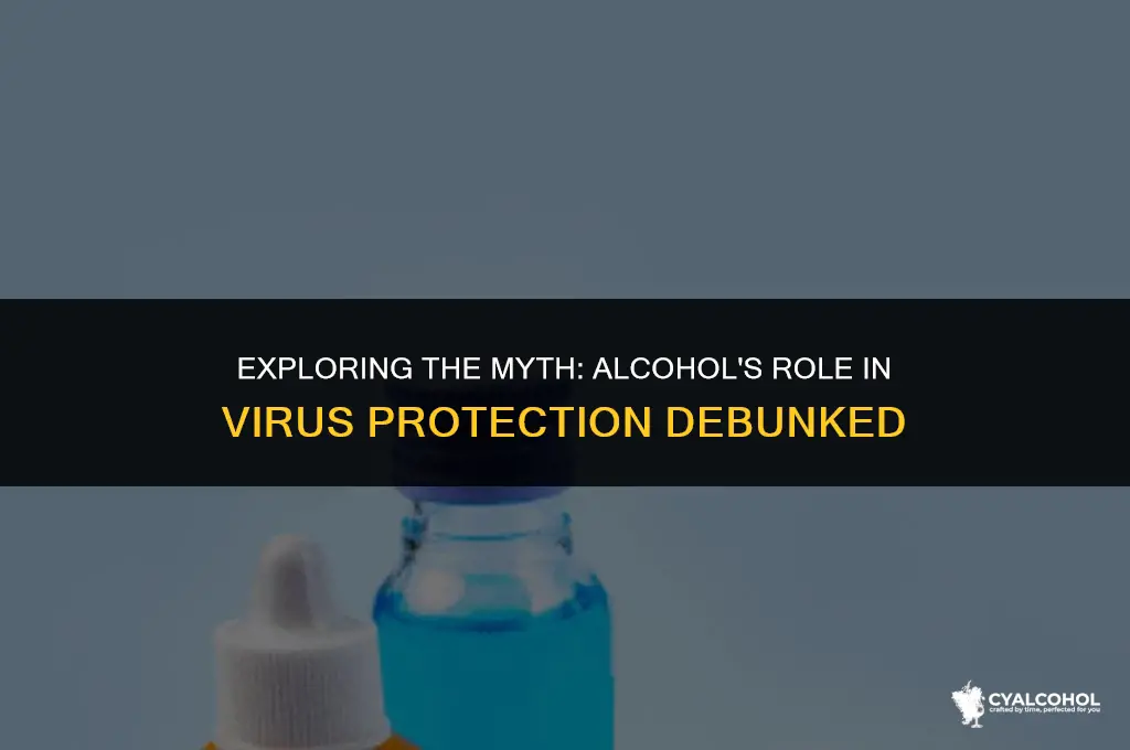 does alcohol protect against viruses
