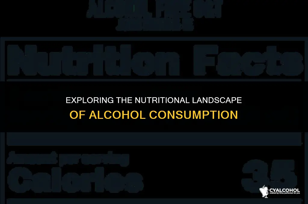 does alcohol provide nutritional value