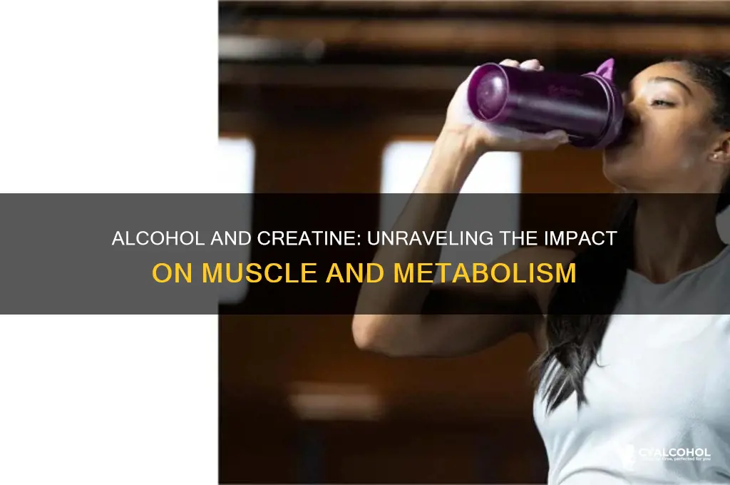 does alcohol raise creatine