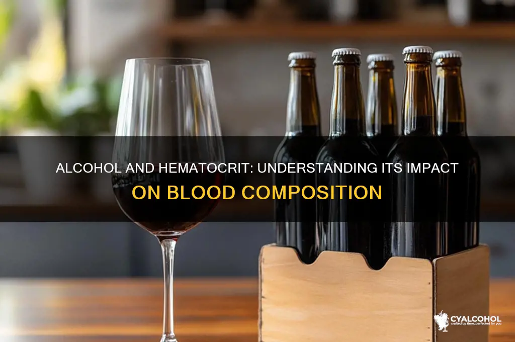 does alcohol raise hematocrit