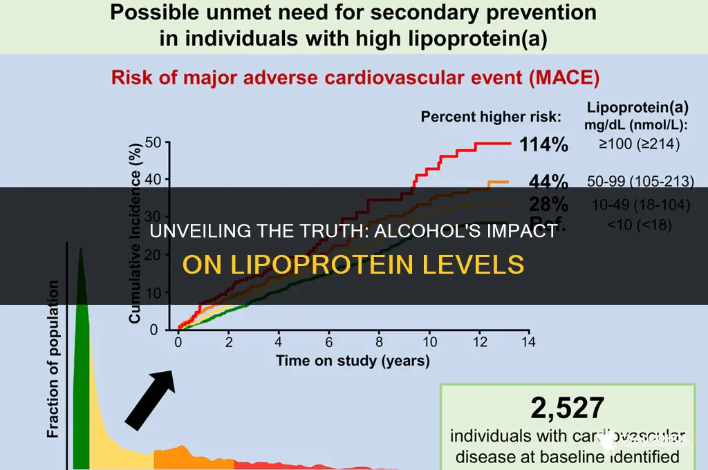 does alcohol raise liproprotein levels
