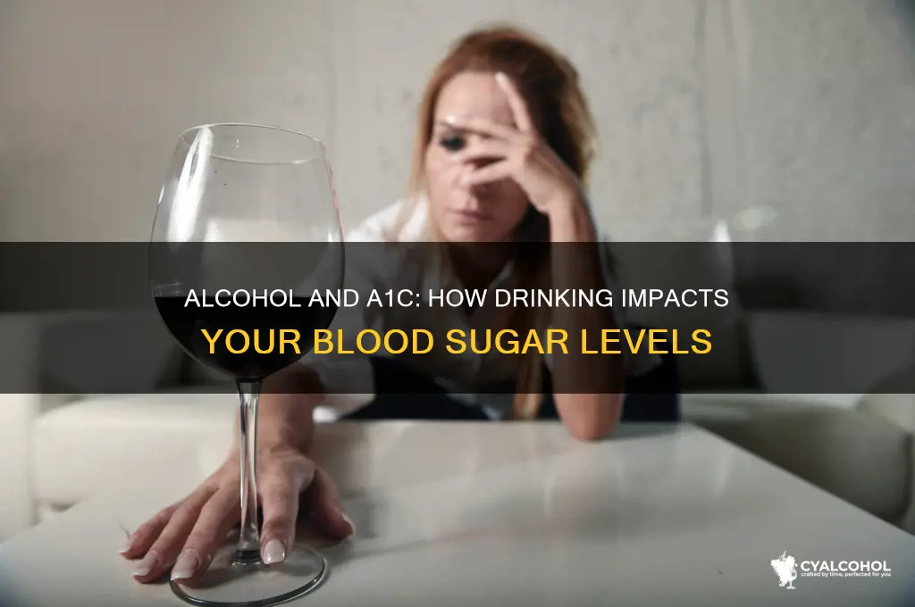 does alcohol raise my a1c number