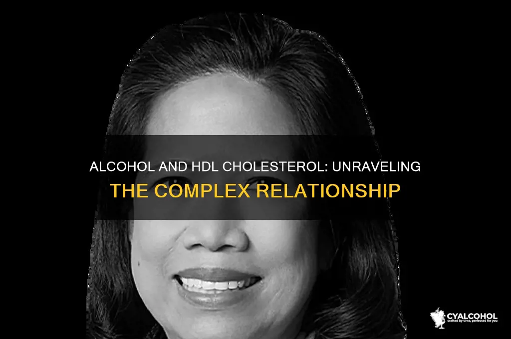 does alcohol raise your hdl cholesterol