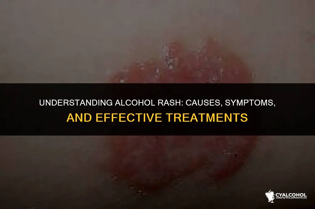 does alcohol rash go away
