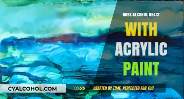 Alcohol and Acrylic Paint: Exploring Reactions and Creative Techniques