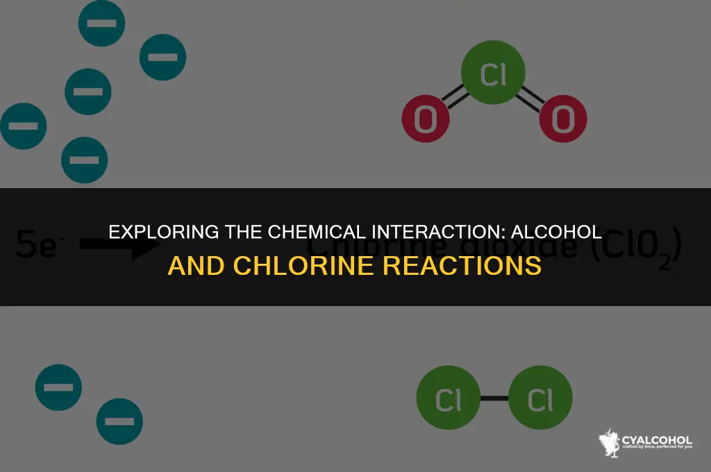 does alcohol react with chlorine
