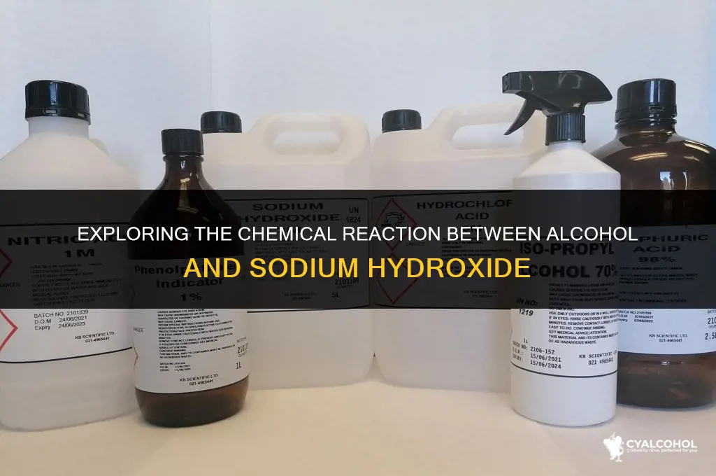 does alcohol react with naoh