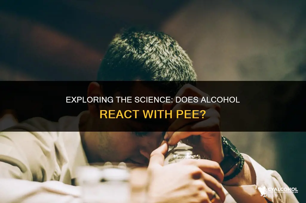 does alcohol react with pee
