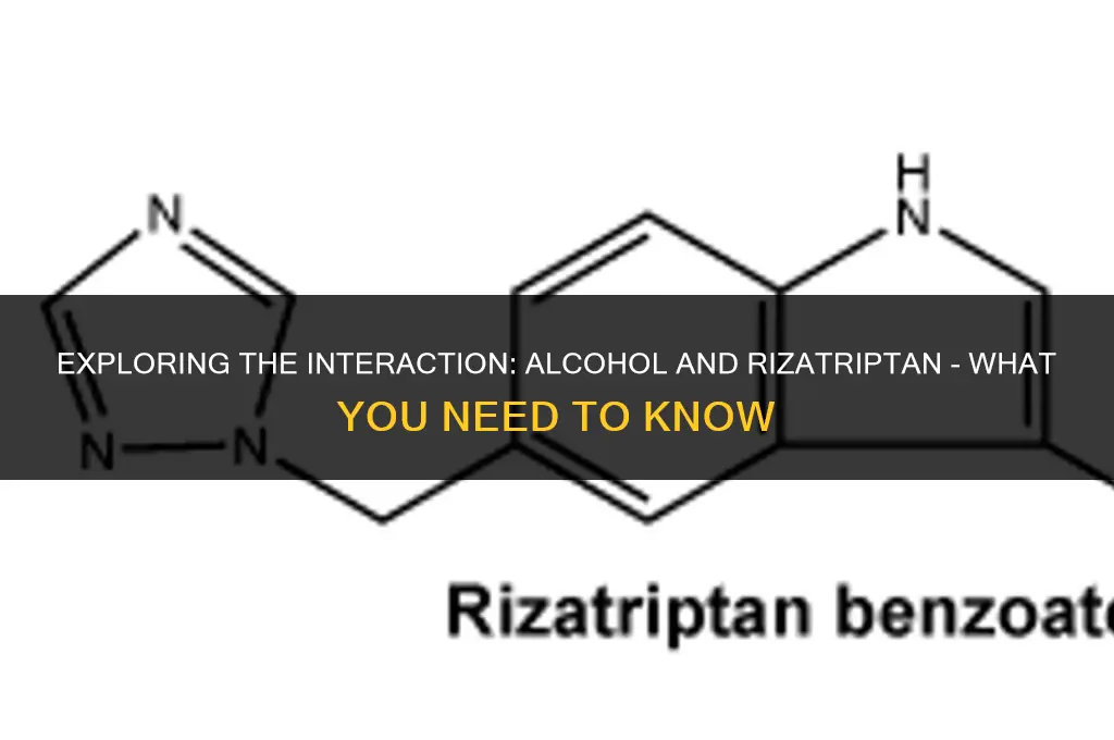 does alcohol react with rizatriptan