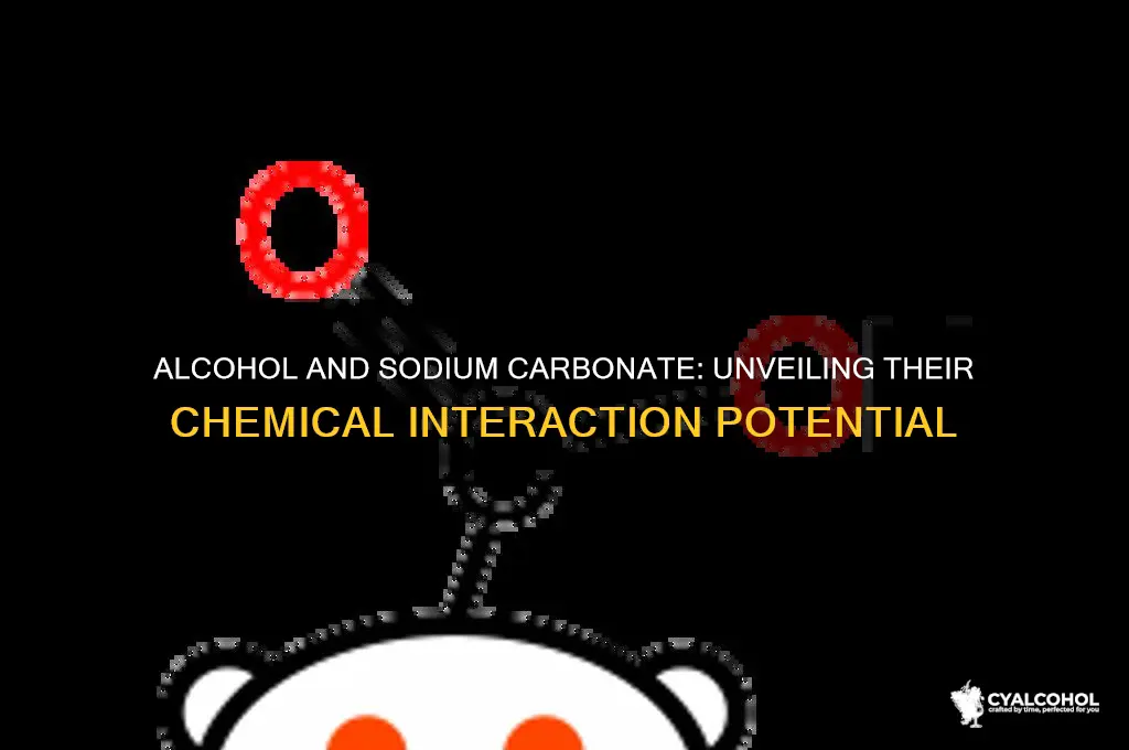 does alcohol react with sodium carbonate