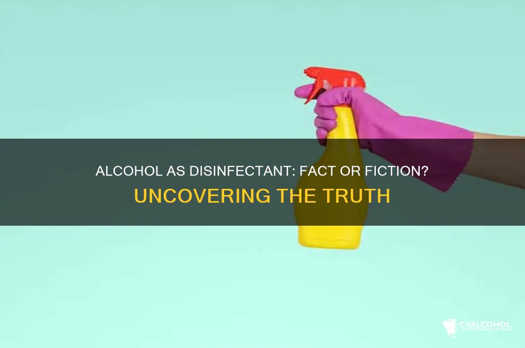 does alcohol really disinfect