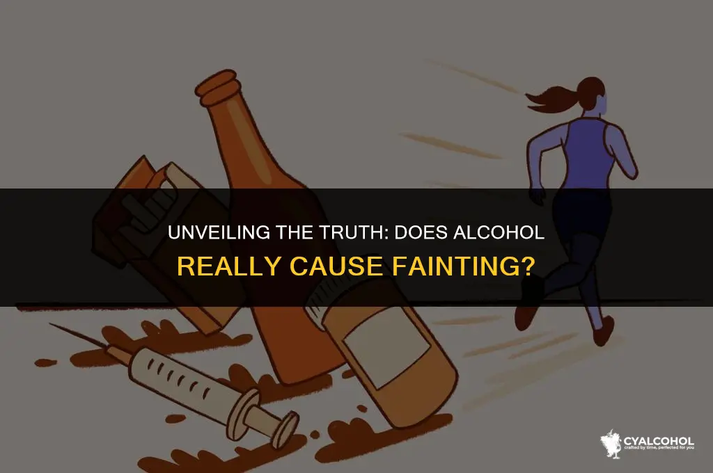 does alcohol really faint someone