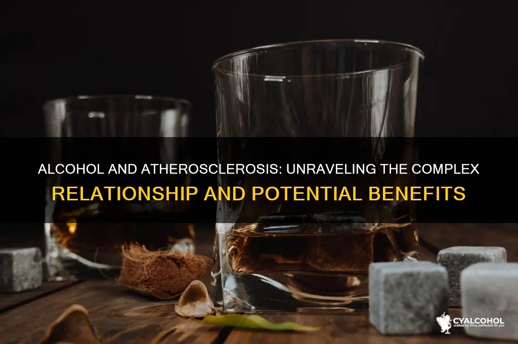 does alcohol reduce atherosclerosis